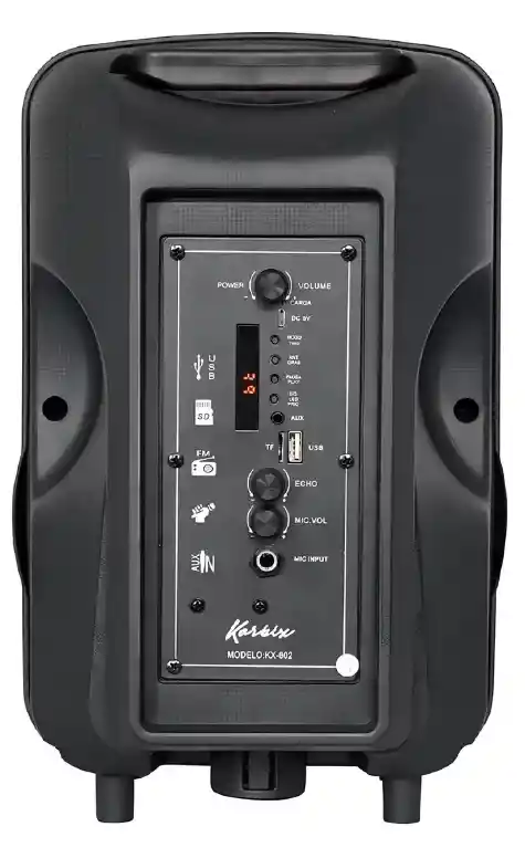 Bocina Korbix Kx 802 Con Bluetooth Negra 12 Pulgadas Cabina