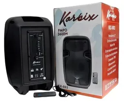 Bocina Korbix Kx 802 Con Bluetooth Negra 12 Pulgadas Cabina