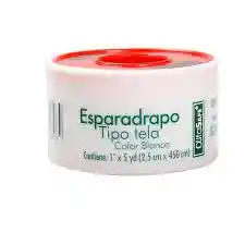 Esparadrapo Tipo Tela Color Blanco 1 X 5 Yardas (2,5 Cm X 450 Cm)