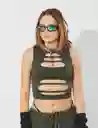 Pixxiesx Skat Green Tornasol