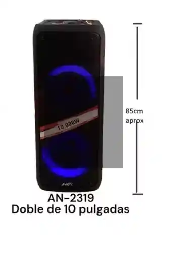 Cabina Sonido Recargable Parlante Nia 18000w Micrófono 2319