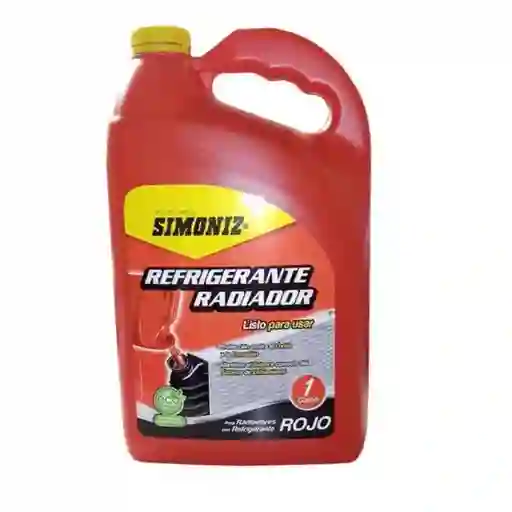Refrigerante Radiador Simoniz, Galon Color Rojo