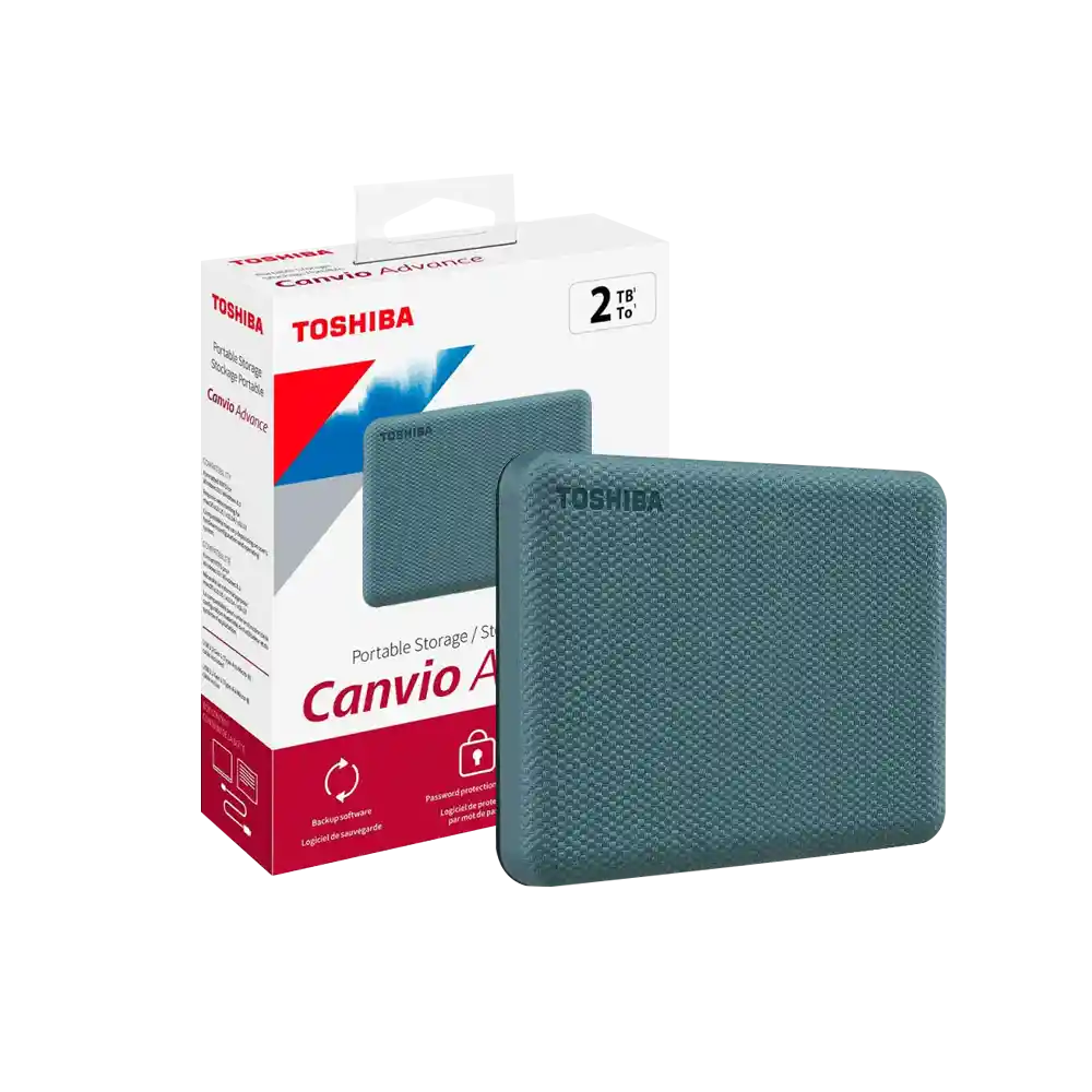 Disco Duro Toshiba Canvio Advance Verde 2tb