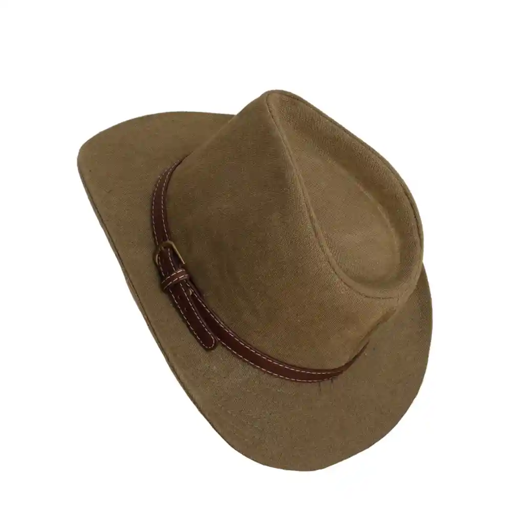 Sombrero Para Hombre Explorador Indiana Jones En Drill Verde