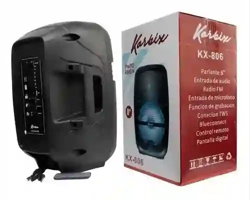 Parlante Bluetooth Inalambrico 8 Pulgadas Korbix Kx-806