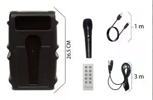Cabina 6.5 Parlante Bocina Speaker Kts 1367 Bluetooth Micróf