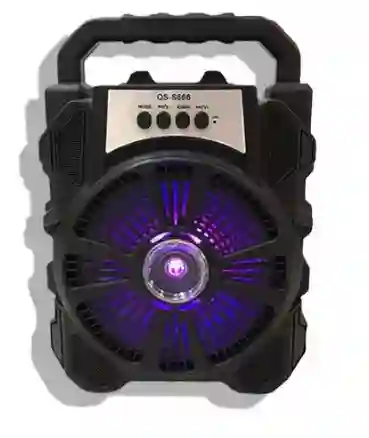 Parlante Kimiso Qs-666 6,5 Pulg Altavoz Bocina Luces Led