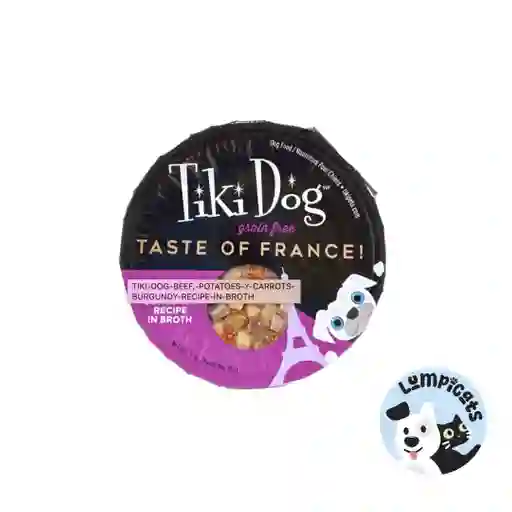 Tiki Dog Petites -taste Of France Carne Burgundy - 85 Gr - Bandeja Alimento Para Perros