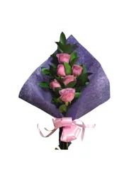 Bouquet De 6 Rosas Moradas