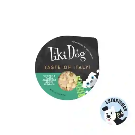 Tiki Dog Petites -taste Of Italy Pollo Y Pasta Carbonara - 85 Gr - Bandeja Alimento Para Perros