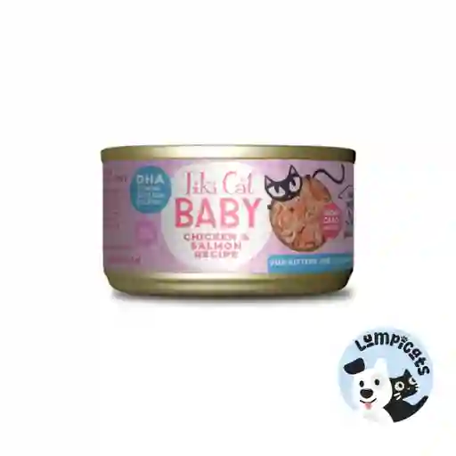 Tiki Cat Baby - Pollo Y Salmon - 68 Gr - Lata Alimento Húmedo Para Gatos