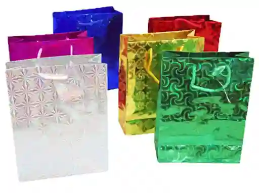 Bolsa De Regalo Holograma - Xxl 45x32.5x10cm