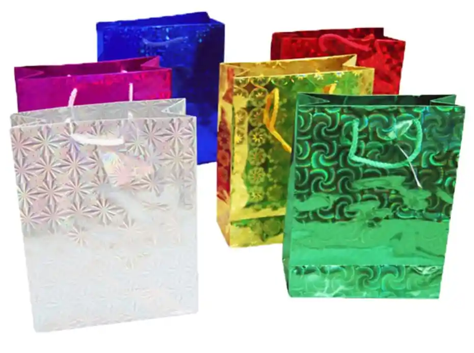 Bolsa De Regalo Holograma - Xxl 45x32.5x10cm