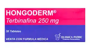 Hongoderm Terbinafina 250 Mg Caja X 30 Tabs Quimica Patric