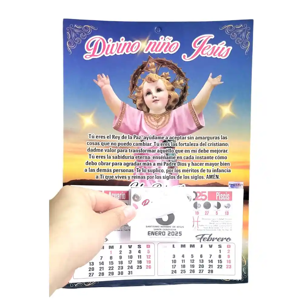 Calendario Almanaque 2025 Divino Niño Jesús