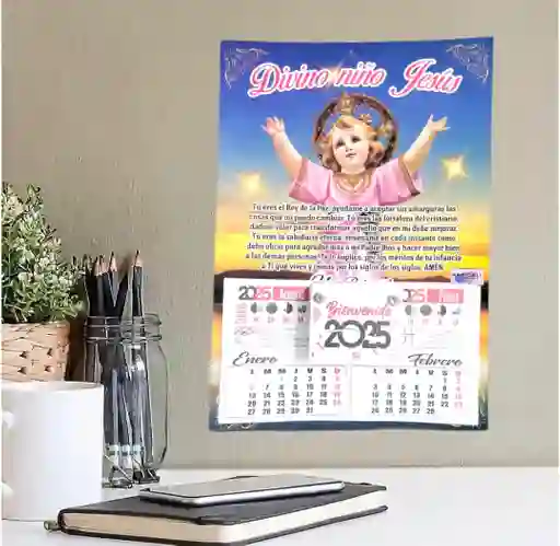 Calendario Almanaque 2025 Divino Niño Jesús