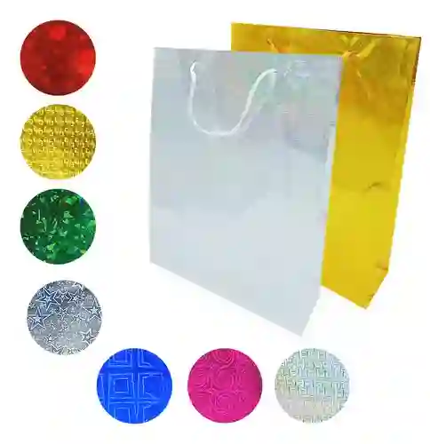 Bolsa De Regalo Holograma Jumbo - 58x38.5x9cm