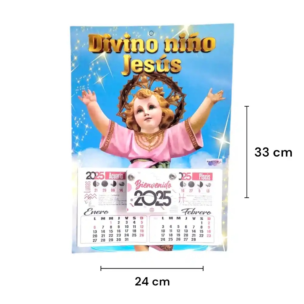 Calendario Almanaque 2025 Divino Niño Jesús