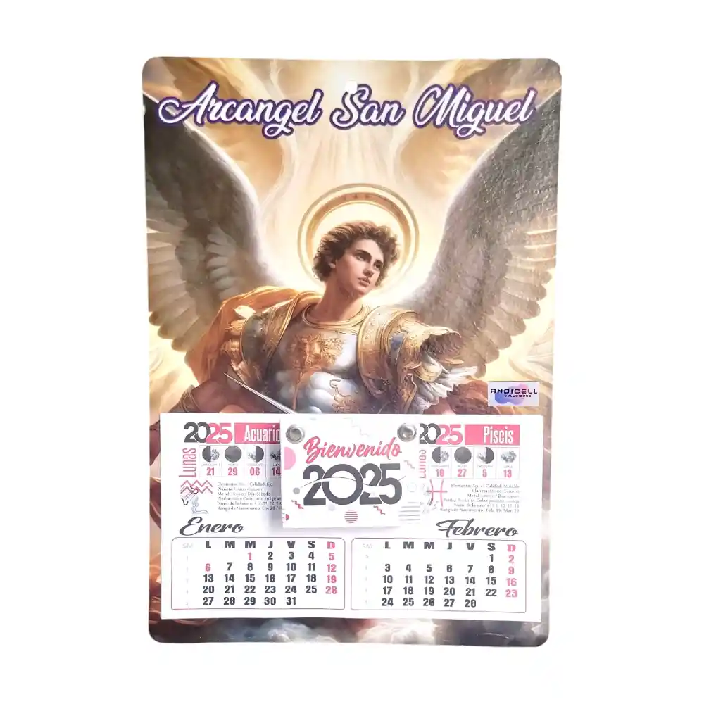 Calendario Almanaque 2025 Arcángel San Miguel