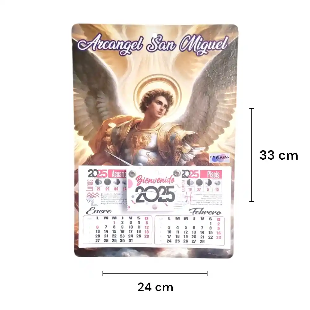 Calendario Almanaque 2025 Arcángel San Miguel