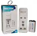 Pila 9v 250 Mah *1 Cuadrada Beston + Cargador Bst-c8005bn