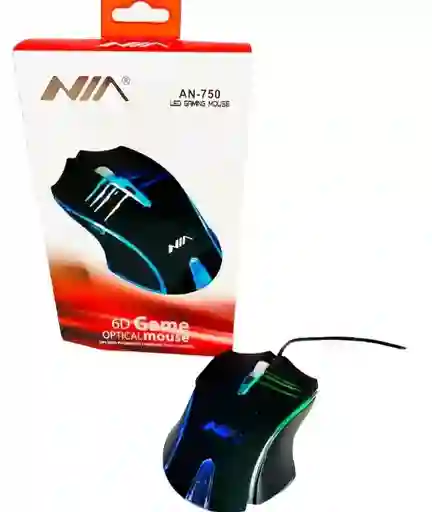 Mouse Gamer Óptico Rgb Nia An-750