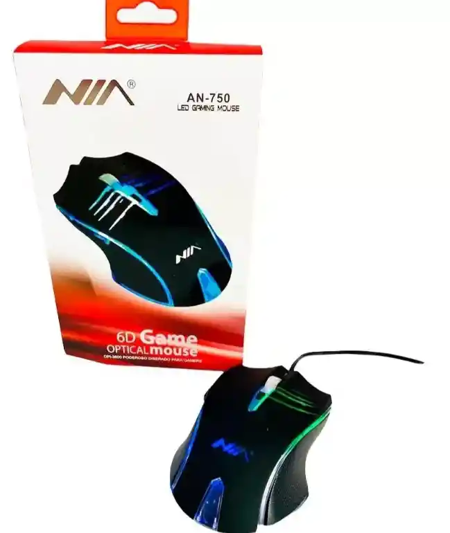 Mouse Gamer Óptico Rgb Nia An-750