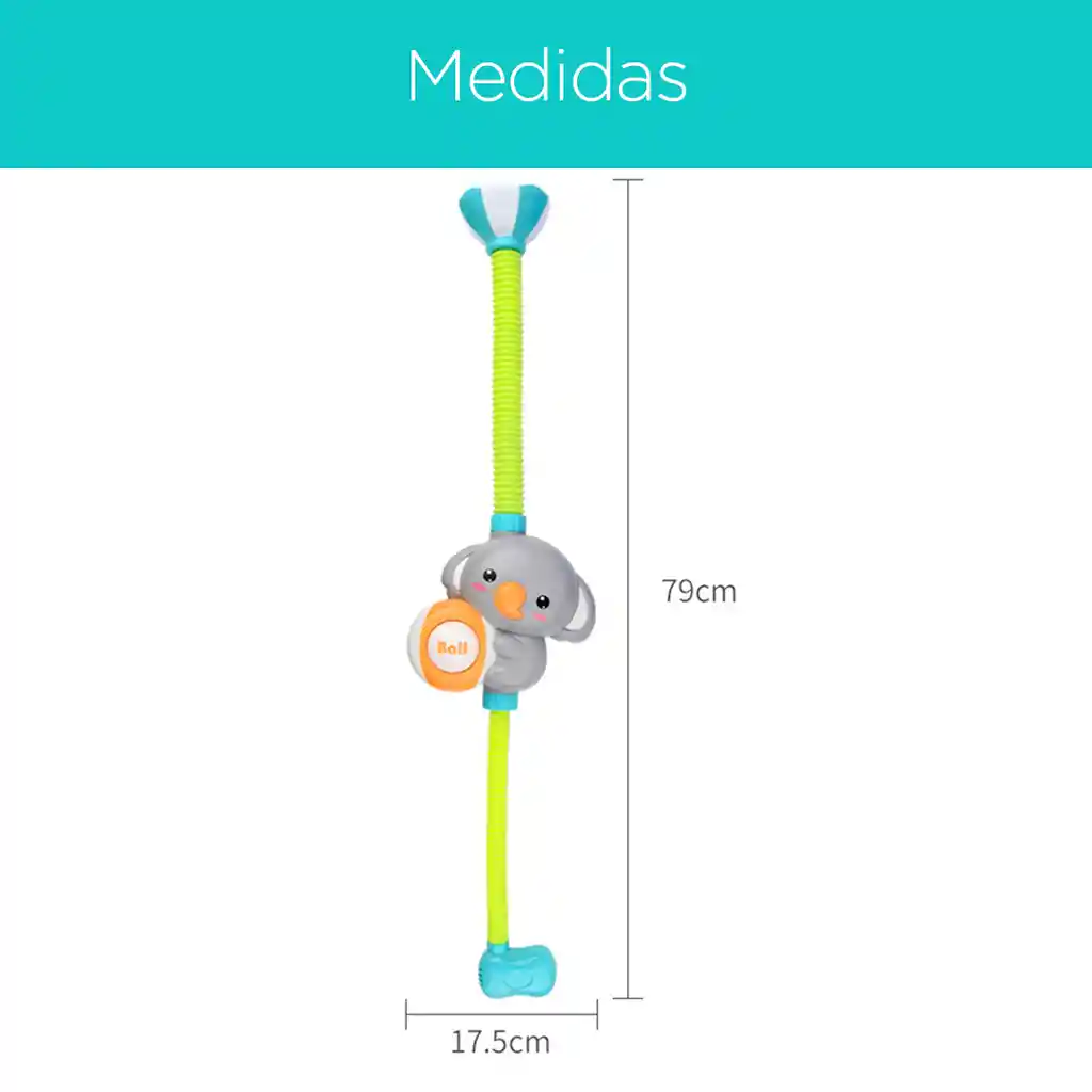 Ducha Para Bebé Y Niños Pequeños, Cabezal Eléctrico, Diseño De Koala