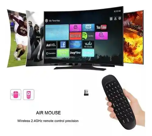 Control Smart Tv Air Mouse Y Teclado Recargable / Control Para Smar Tv Recargable