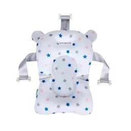 Almohadilla De Bañera Para Recién Nacido. Suave, Antideslizante, De Fácil Secado Blanco