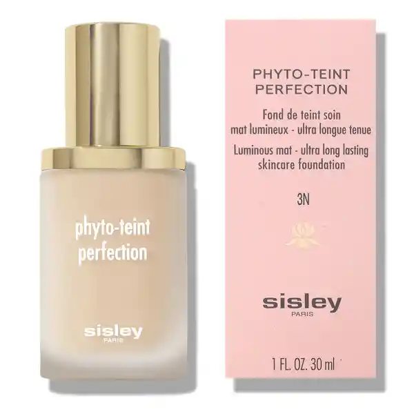 Base Sisley Paris Phyto-teint Perfection Luminous Mat Ultra Long Lasting Foundation 3n Apricot 30ml