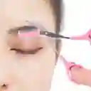 Tijera Para Cejas Y Pestañas Con Peine, Perfilado, Acero Inoxidable Y Plástico