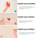 Juego De Cepillos Con Soporte Para Teteros Y Accesorios, Set De Aseo Para Biberones 3 En 1 Amarillo