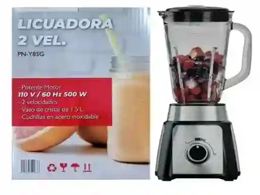 Licuadora Multifuncional 2 Velocidades 1.5 Lt Nia En Acero