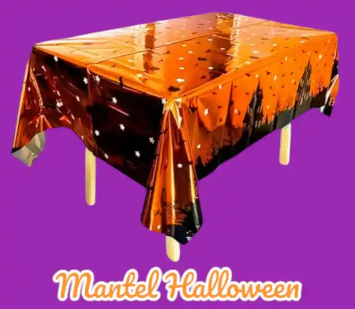 Mantel En Aluminio Halloween Party Castillo Noche Encantada (x1 Unidad)