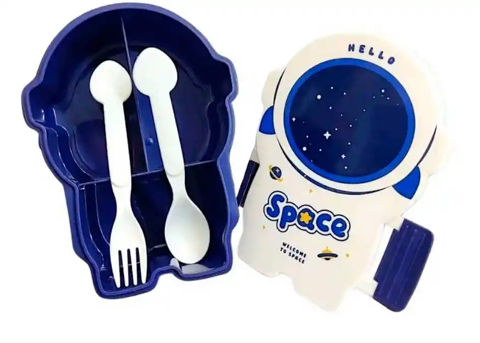 Lonchera Astronauta 14.5x19x7.5cm - Azul