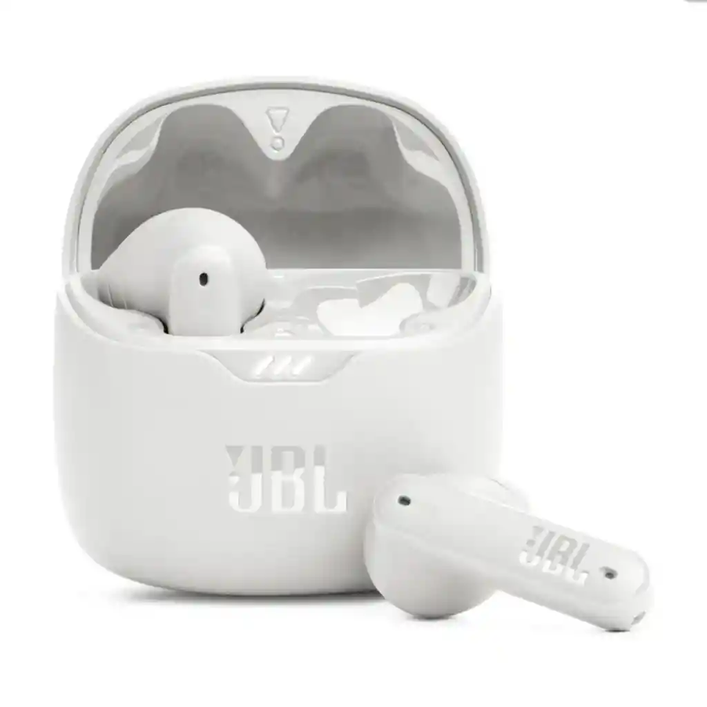 Audífonos Jbl Inalámbricos Bluetooth In Ear Tws Tune Flex Cancelación De Ruido Blanco