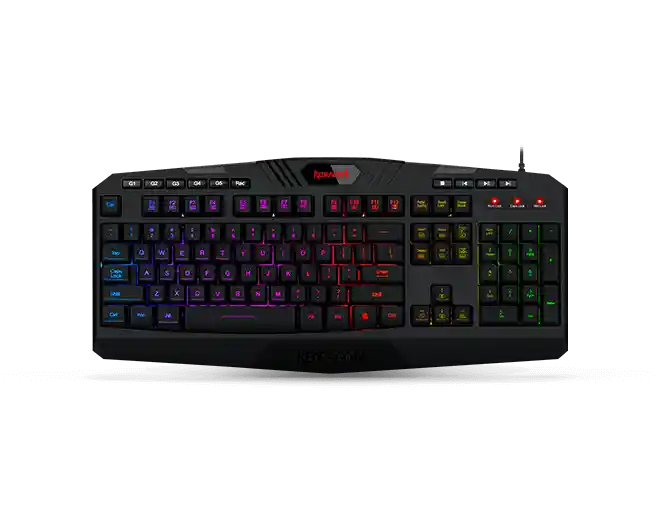 Teclado Gamer Redragon K503a Rgb Harpe Pro Macros Multimedia