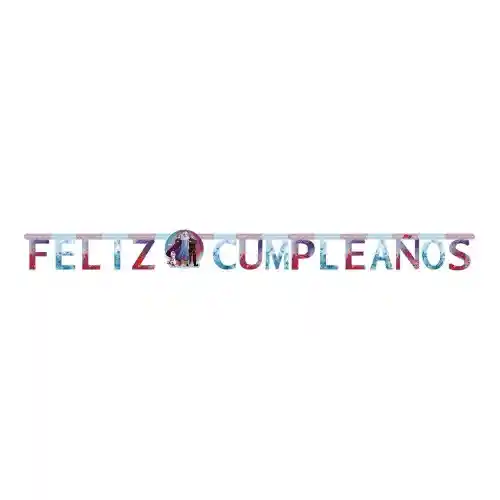 Letrero De Feliz Cumpleaños Frozen 1.9m - Sempertex