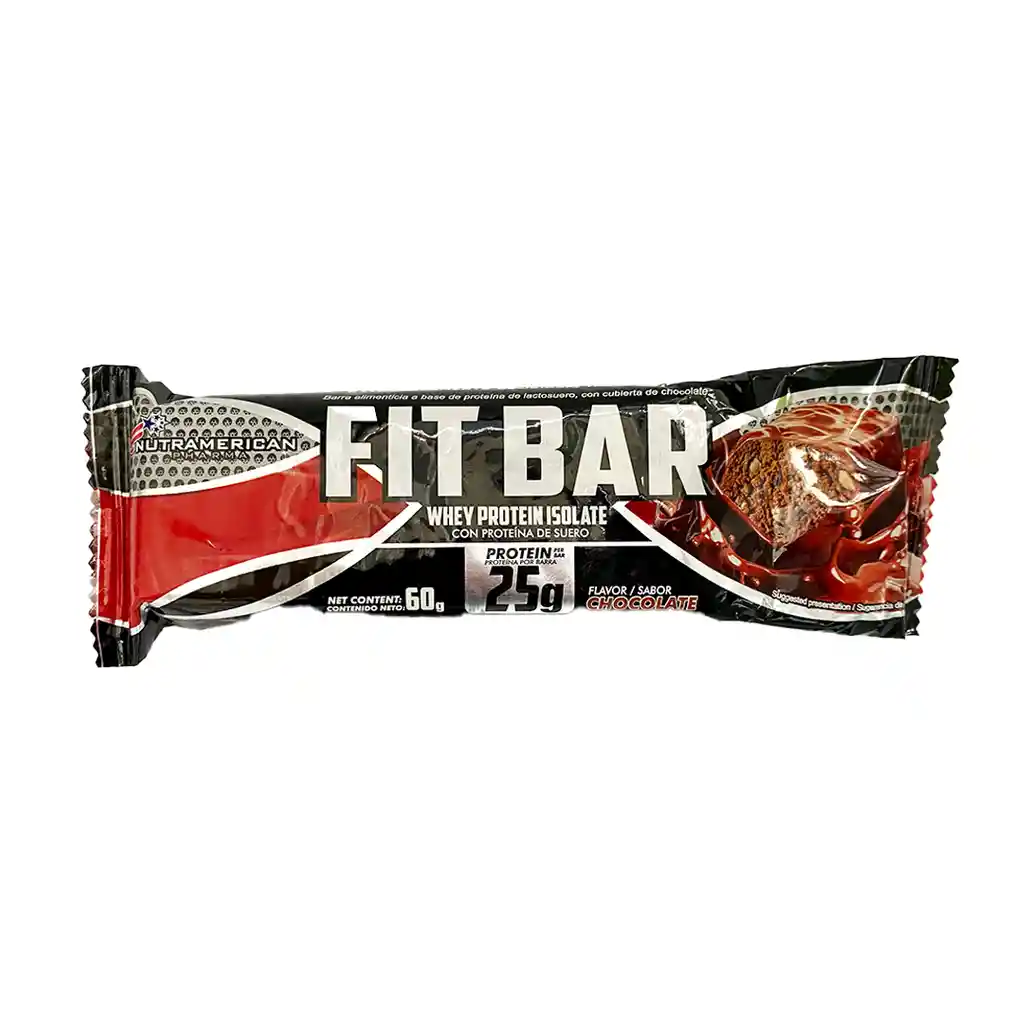 1 Unidad Fit Bar Sabor Chocolate De Barra De Proteína