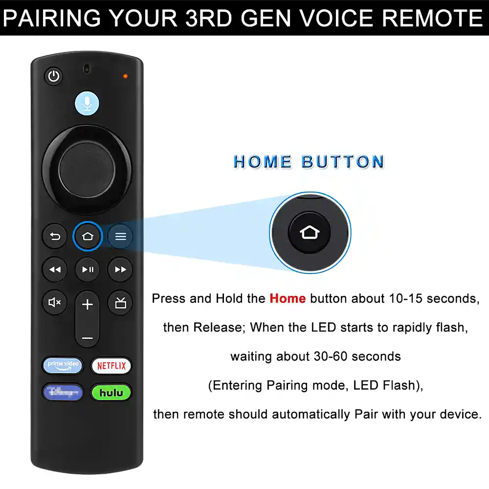 Control Remoto Reemplazo Fire Tv Stick Acceso Directo