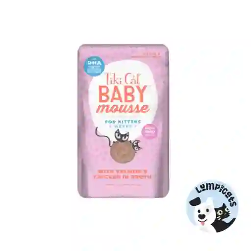 Tiki Cat Baby Mousse - Salmon - 80 Gr - Alimento Húmedo Para Gatos