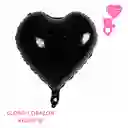 Globo Corazon Negro 18"