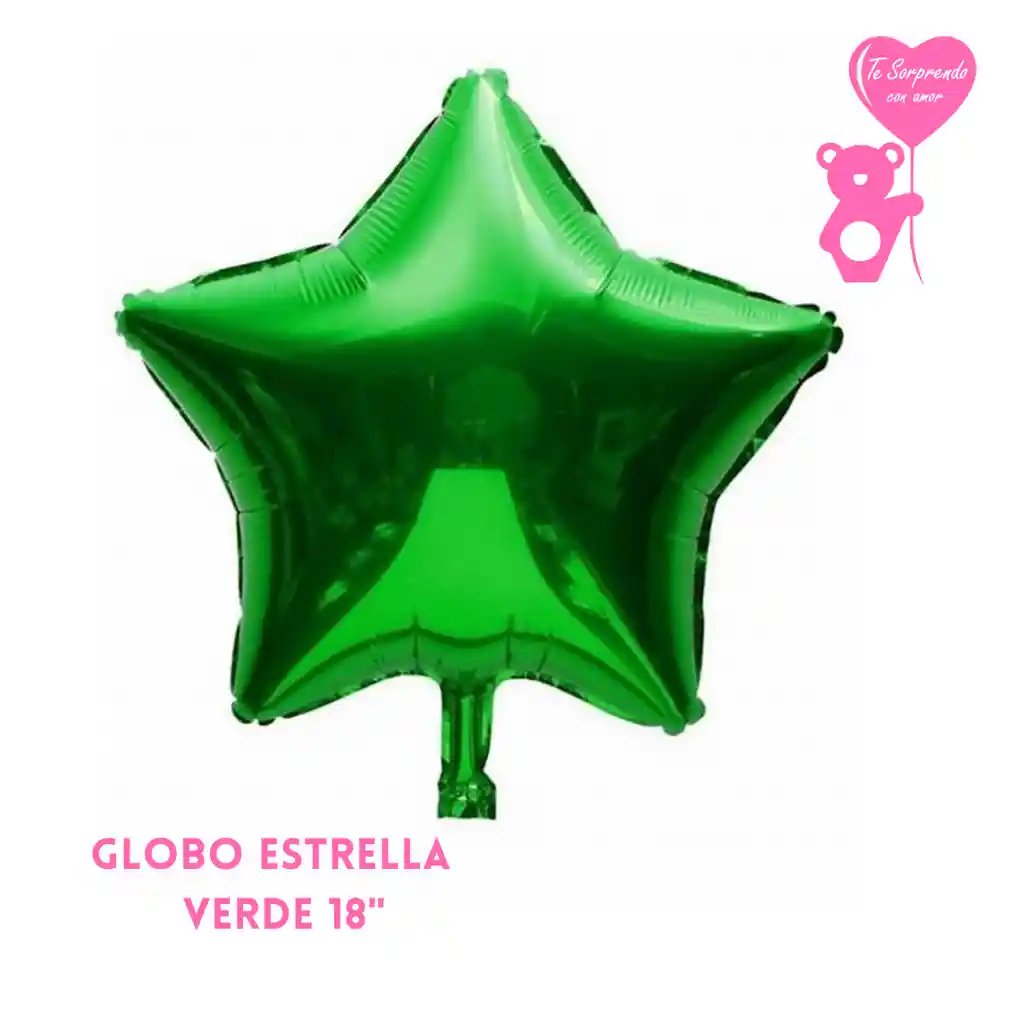 Globo Estrella Verde 18"