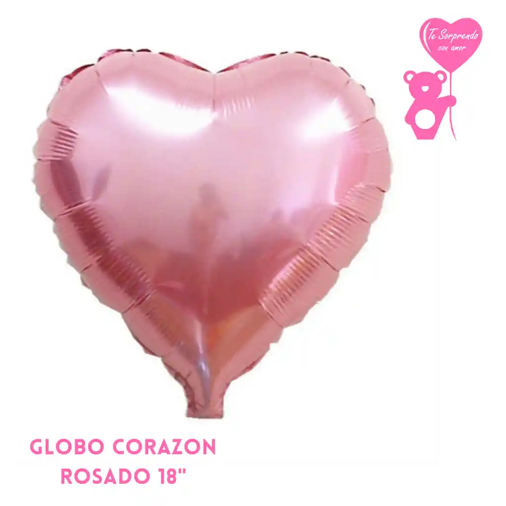 Globo Corazon Rosado 18"