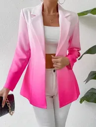 Blazer De Cuello Con Solapa Con Botón