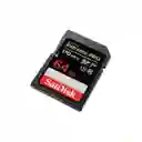 Memoria Sd Sandisk 64g 170mbs 4k Extreme Pro