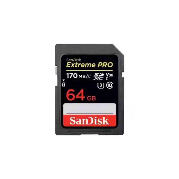 Memoria Sd Sandisk 64g 170mbs 4k Extreme Pro