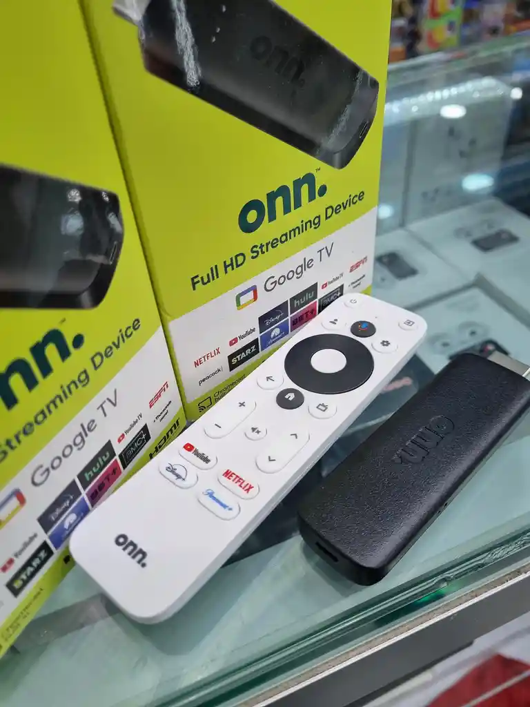 Onn 2k Fhd Streaming Stick Con Google Tv Control Por Voz