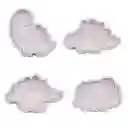 Cortadores De Galletas Y Pan Tipo Sello X4